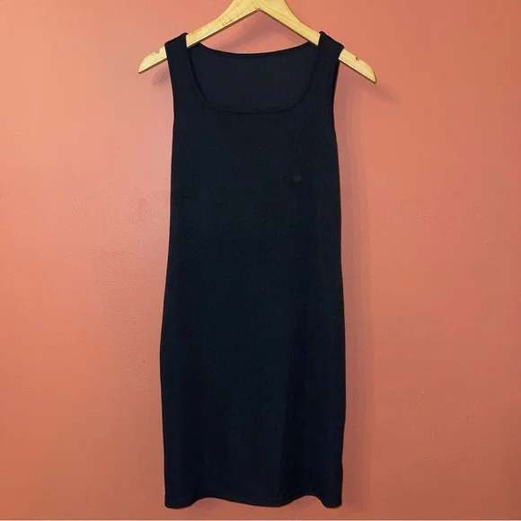 Burnt Orange Plaid Shirt and Black Dress Set - Picture 2 of 4